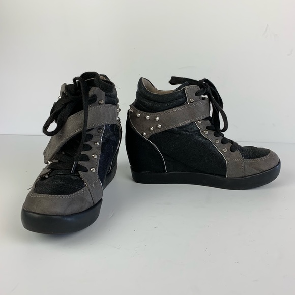G by Guess Sneakers 6.5 Black PopStar Hidden Wedge - Picture 1 of 8